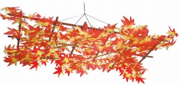 秋の吊下げ飾り 紅葉ハーフ棚 秋ハンガー各種 Webかざり工房